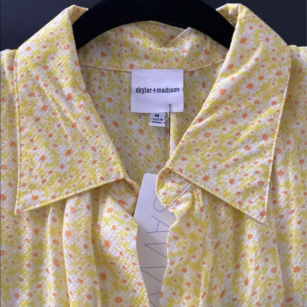 Skylar + Madison Yellow Floral Dress - Picture 5 of 5